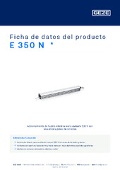 E 350 N  * Ficha de datos del producto ES