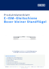 E-ISM-Gleitschiene Boxer kleiner Standflügel Produktdatenblatt DE