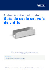 Guía de suelo set guía de vidrio Ficha de datos del producto ES