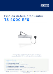 TS 4000 EFS Fișa cu datele produsului RO