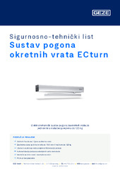 Sustav pogona okretnih vrata ECturn Sigurnosno-tehnički list HR