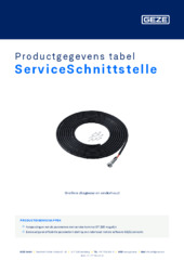 ServiceSchnittstelle Productgegevens tabel NL