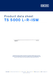 TS 5000 L-R-ISM Product data sheet EN