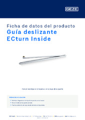 Guía deslizante ECturn Inside Ficha de datos del producto ES