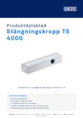 Stängningskropp TS 4000 Produktdatablad SV
