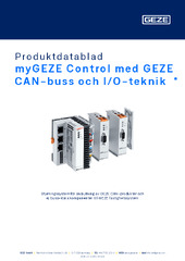 myGEZE Control med GEZE CAN-buss och I/O-teknik  * Produktdatablad SV