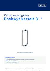 Pochwyt kształt D  * Karta katalogowa PL