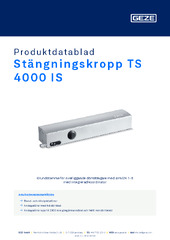 Stängningskropp TS 4000 IS Produktdatablad SV